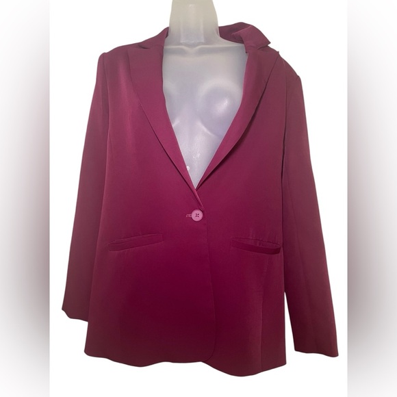 Endless Rose Single Breasted Blazer Fuscha Size M - Picture 3 of 7